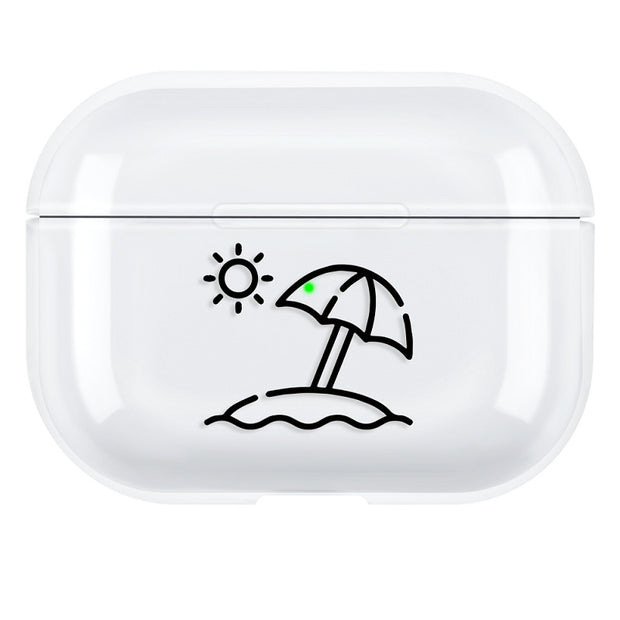 Coque AirPods Pro Line Art – Style Minimaliste | Compatible Apple