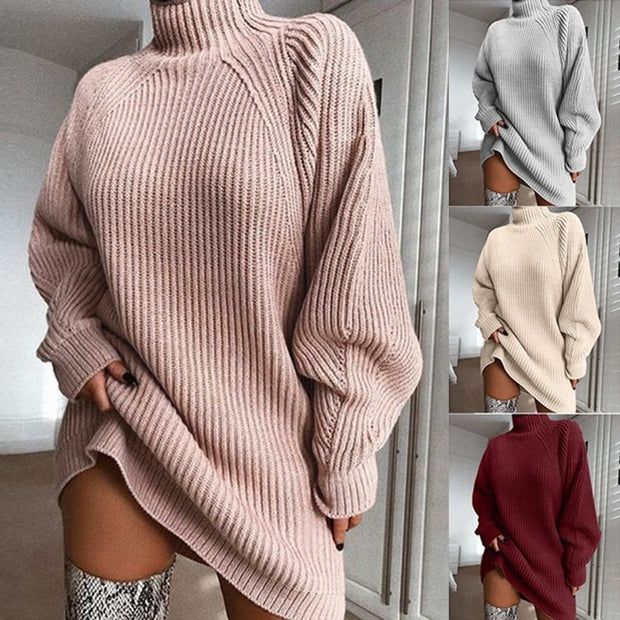 Robe Pull Longue – Chaleur &amp; Élégance d’Hiver