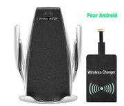 Chargeur Sans Fil Voiture S5 – Recharge &amp; Navigation en Toute Simplicité