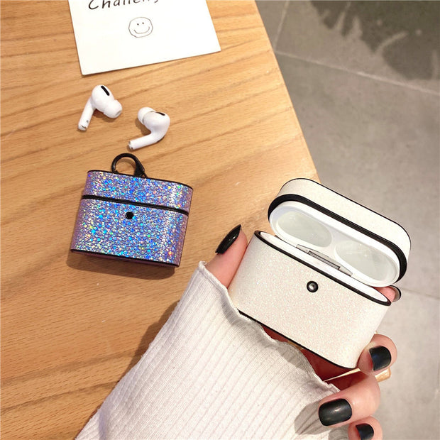 Coque Luxe Brillante pour AirPods – Motif Écailles Glamour | Compatible Apple