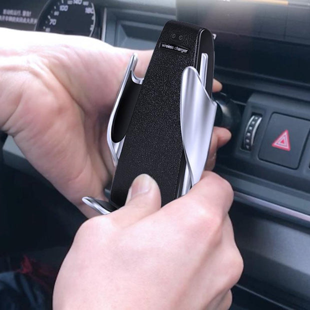 Chargeur Sans Fil Voiture S5 – Recharge &amp; Navigation en Toute Simplicité