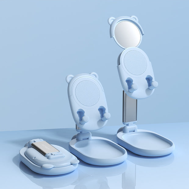 Support Téléphone/Tablette avec Miroir – Pratique &amp; Élégant
