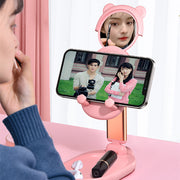 Support Téléphone/Tablette avec Miroir – Pratique &amp; Élégant