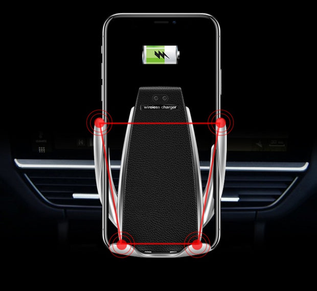 Chargeur Sans Fil Voiture S5 – Recharge &amp; Navigation en Toute Simplicité