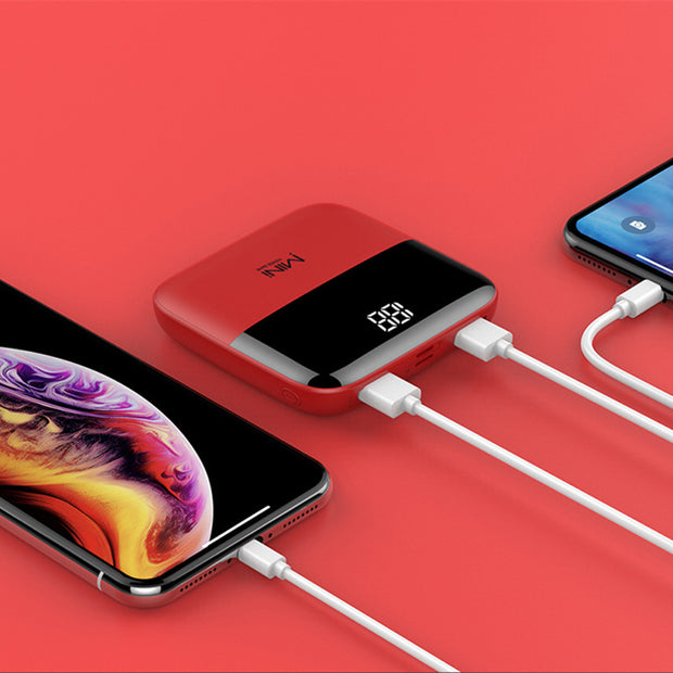 Mini Power Bank 10000mAh – Puissance de poche, recharge rapide
