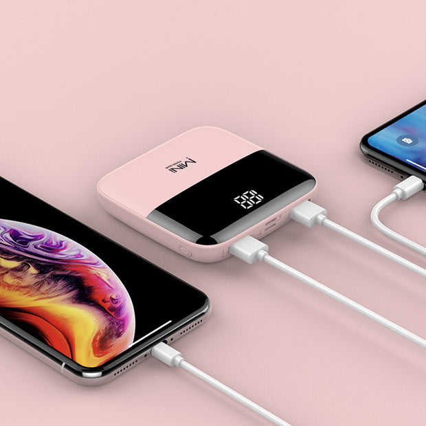 Mini Power Bank 10000mAh – Puissance de poche, recharge rapide