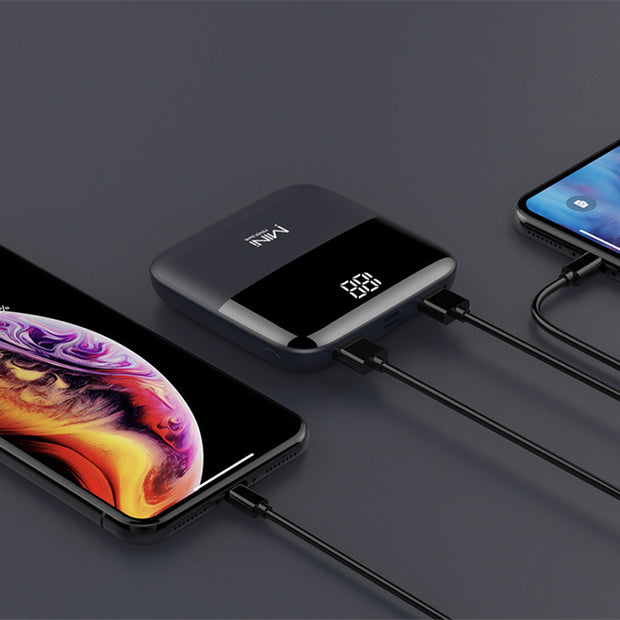 Mini Power Bank 10000mAh – Puissance de poche, recharge rapide