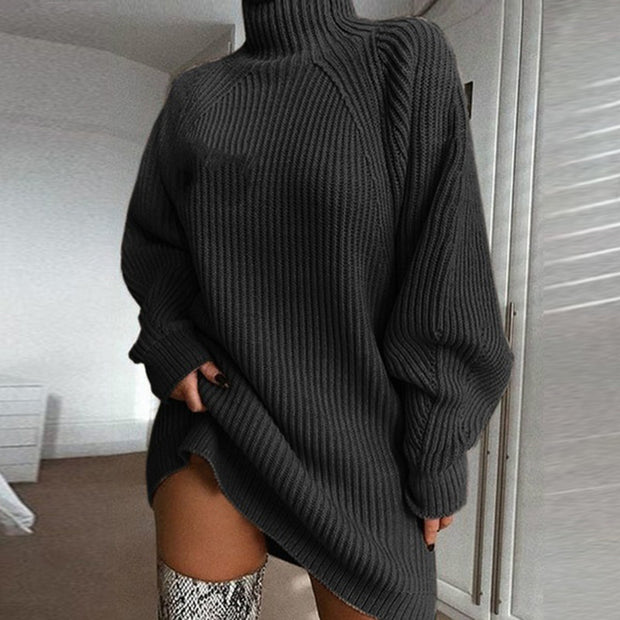 Robe Pull Longue – Chaleur &amp; Élégance d’Hiver