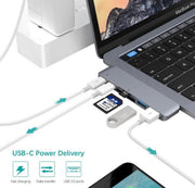 Hub USB-C SD/TF + Power Delivery – Compact &amp; Ultra Pratique