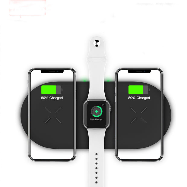 Station de Charge Sans Fil 3-en-1 – Rapide &amp; Pratique