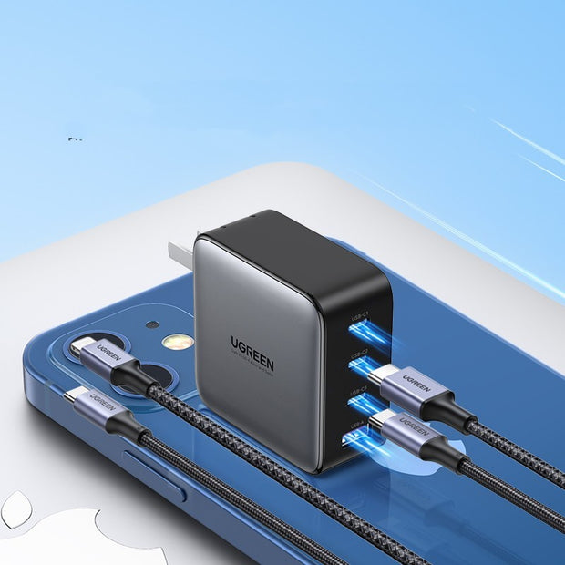 Chargeur Mural GaN 100W – Ultra Puissant, Ultra Compact
