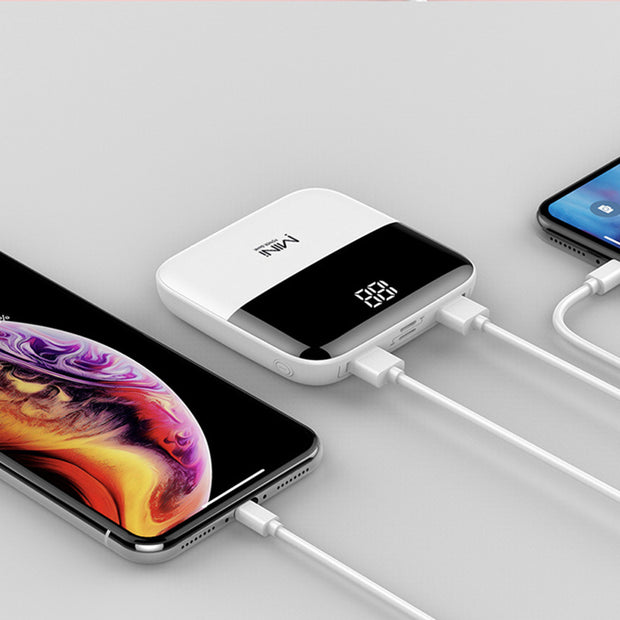 Mini Power Bank 10000mAh – Puissance de poche, recharge rapide
