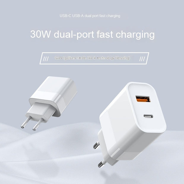 Chargeur Mural 30W USB-C (GaN) – Puissance Compacte &amp; Ultra Rapide