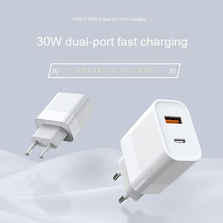 Chargeur Mural 30W USB-C (GaN) – Puissance Compacte &amp; Ultra Rapide