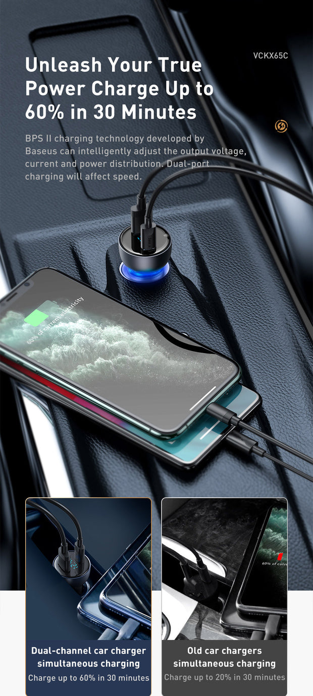 Chargeur Voiture Fast Charge – Puissance Maximale & Sécurité Totale