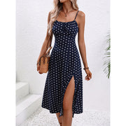 Robe Longue à Pois – Élégance d’Été &amp; Légèreté Séduisante