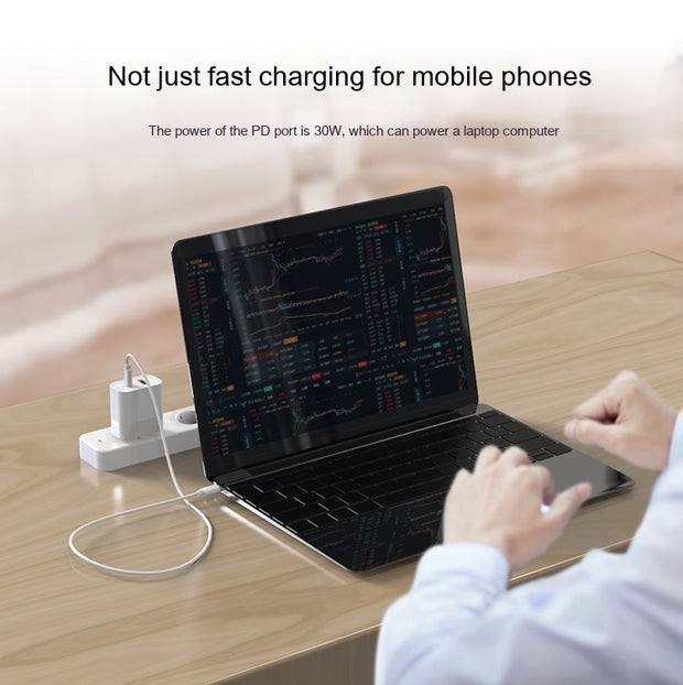 Chargeur Mural 30W USB-C (GaN) – Puissance Compacte &amp; Ultra Rapide