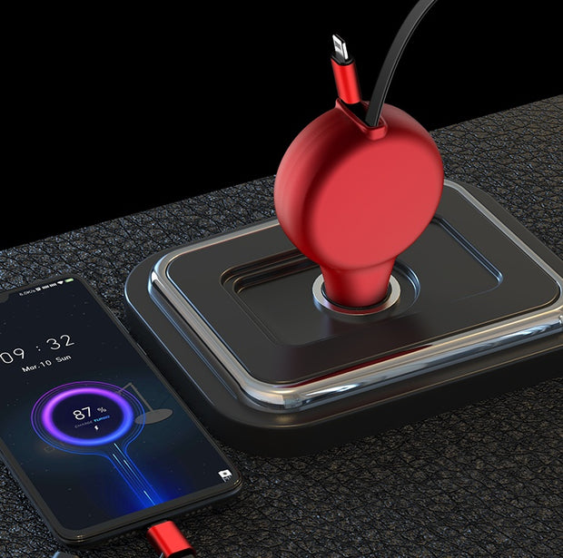 Chargeur Voiture Rétractable – Recharge Rapide & Sans Encombrement