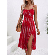 Robe Longue à Pois – Élégance d’Été &amp; Légèreté Séduisante