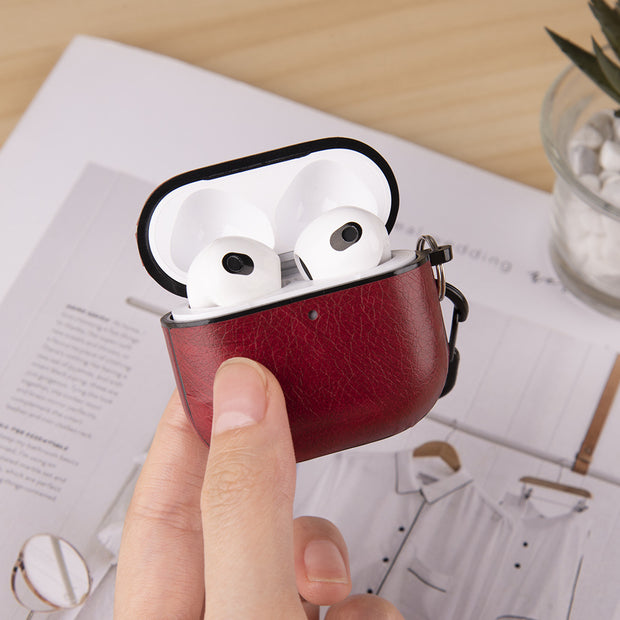 Coque AirPods 4 Cuir Premium – Protection Élégante | Compatible Recharge Sans Fil