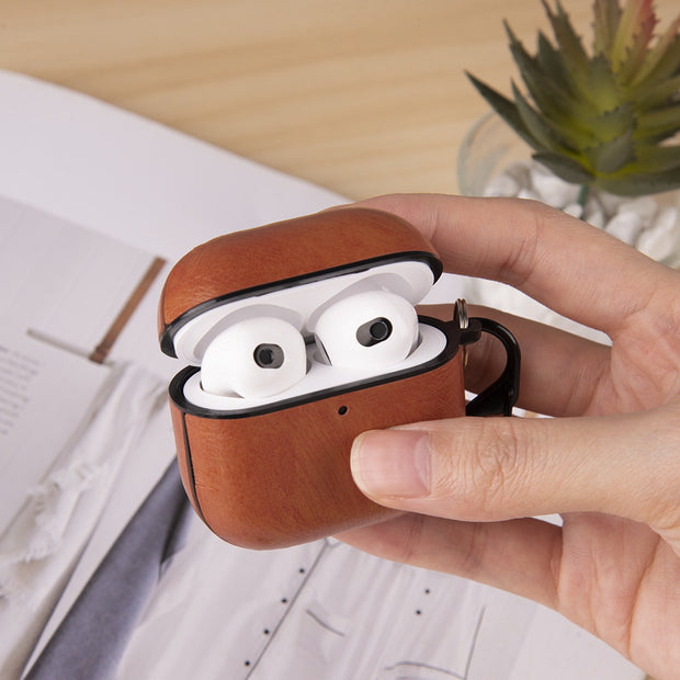 Coque AirPods 4 Cuir Premium – Protection Élégante | Compatible Recharge Sans Fil