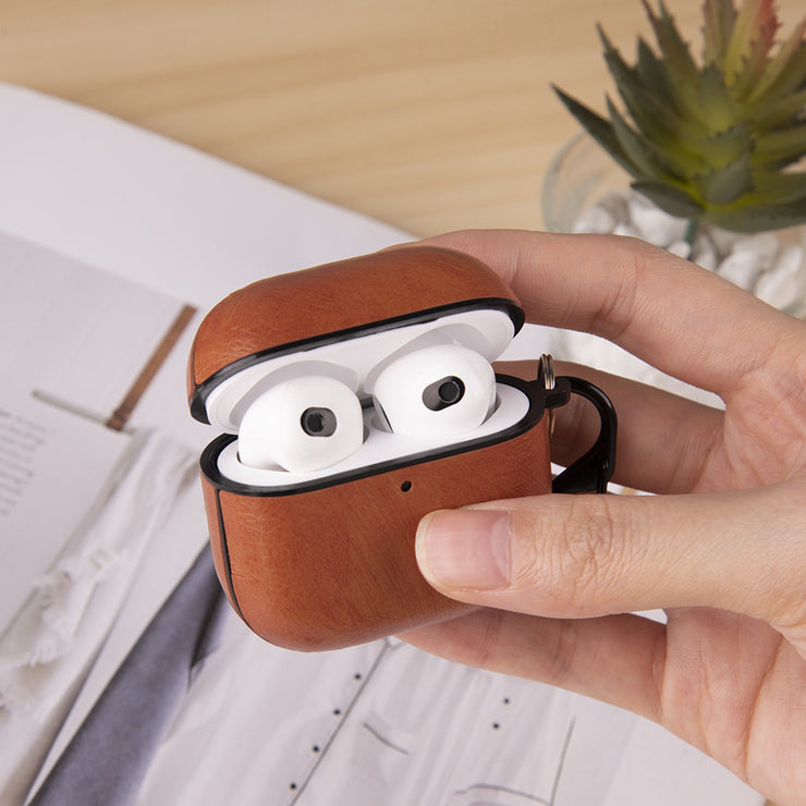 Coque AirPods 4 Cuir Premium – Protection Élégante | Compatible Recharge Sans Fil
