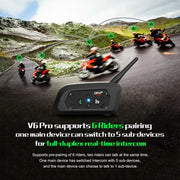 EJEAS V6 PRO+ - Intercom Bluetooth pour Motards