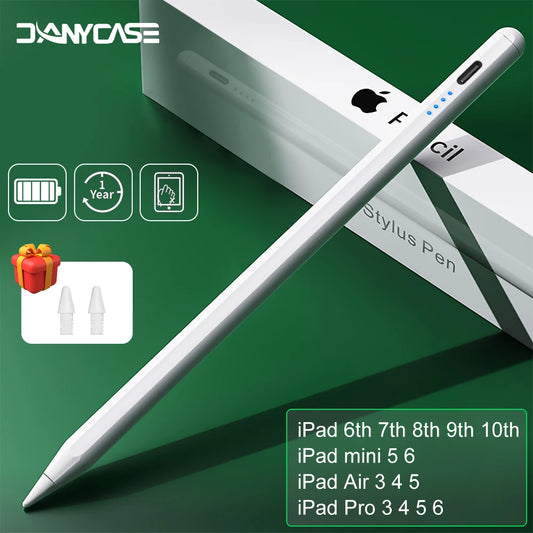 For iPad Pencil 2024 Air 6 M2 Pro M4 Stylus Pen with Palm Rejection Tilt,for iPad Pro 11 12.9 Air 4/5 7/8/9/10th mini 5 6