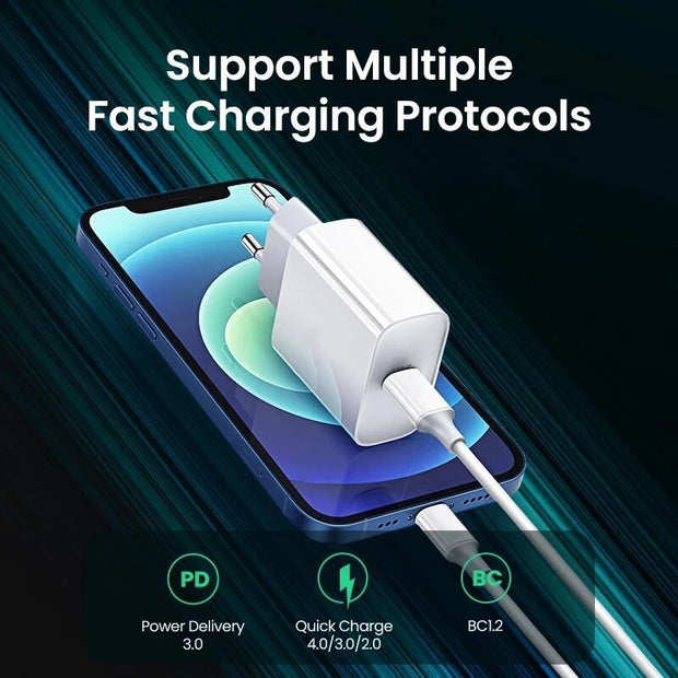 Chargeur USB-C 20W – Puissance Rapide &amp; Format Mini