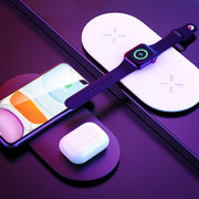 Station de Charge Sans Fil 3-en-1 – Rapide &amp; Pratique