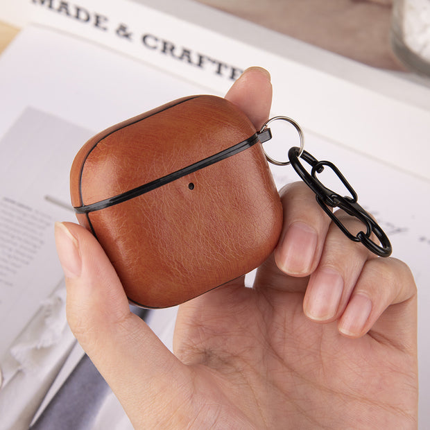 Coque AirPods 4 Cuir Premium – Protection Élégante | Compatible Recharge Sans Fil