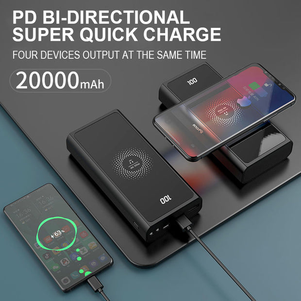 Batterie Externe 20000mAh – Spécial iPhone avec Recharge PD 20W