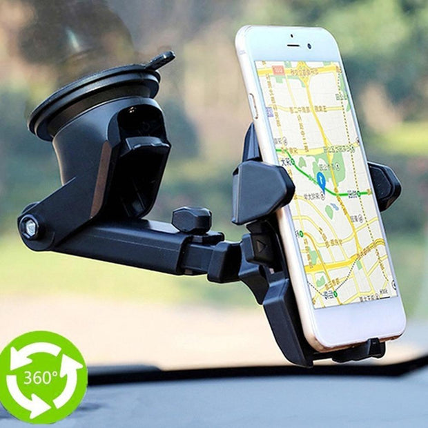 Support Téléphone Voiture à Ventouse – Stabilité &amp; Confort de Vue